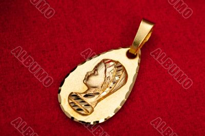 Pendant of the virgin girl