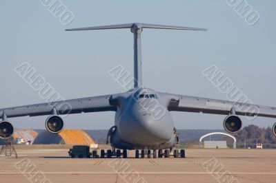 Transporting airplane