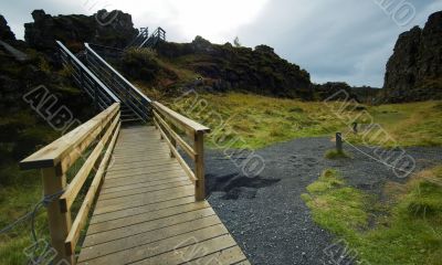 Wooden passage