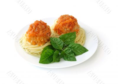 Meatballs with spaghetti