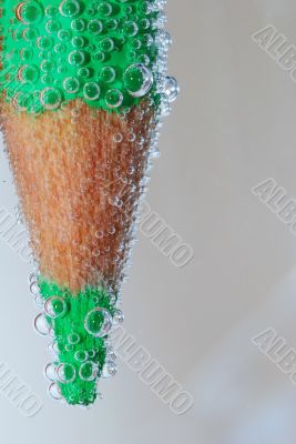 green pencil large bubble