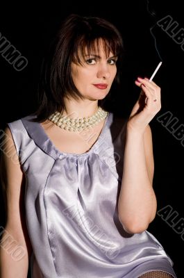 girl with a cigarette