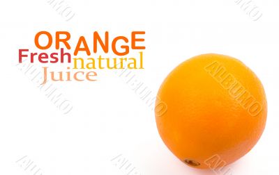 Orange isolated on white background