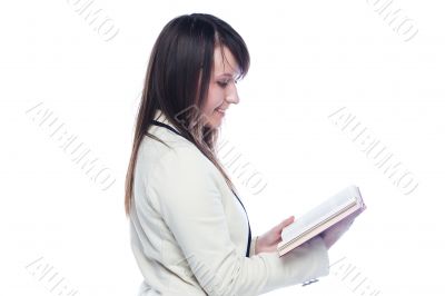A young girl student