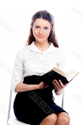 A young girl student