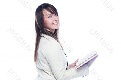 A young girl student