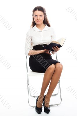 A young girl student