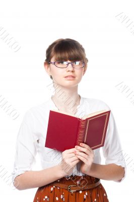A young girl student