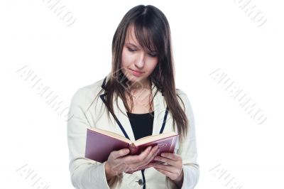 A young girl student