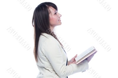 A young girl student