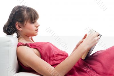A young girl student