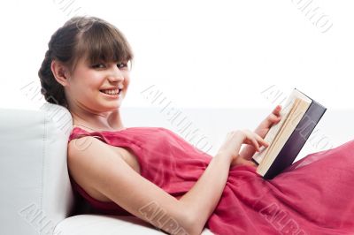 A young girl student