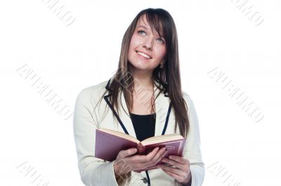 A young girl student