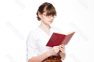 A young girl student
