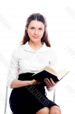 A young girl student