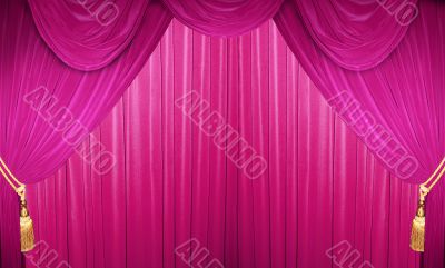 closed curtain
