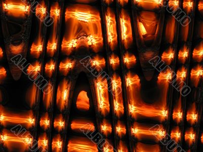 Abstract background with fiery shades