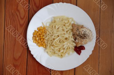 pasta with maize