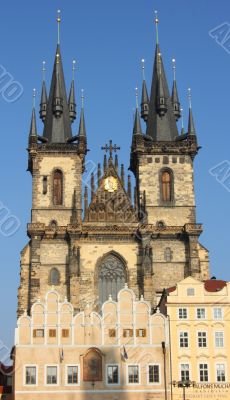 Church of our Lady before Tyn Prague Czech Republic