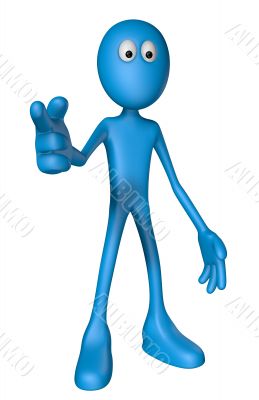 forefinger points to you