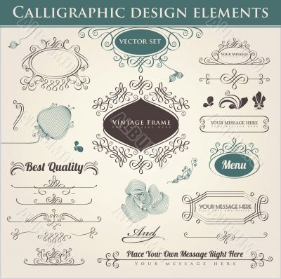 Calligraphic Design Elements