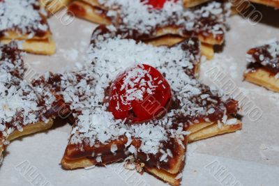 biscuit with star sprinkle