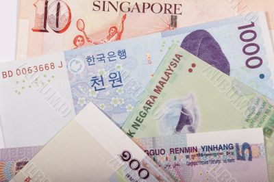 Asian banknotes