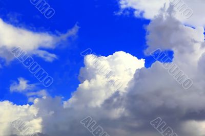 Image of summer fluffy sky