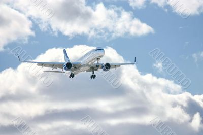 Modern airplane 