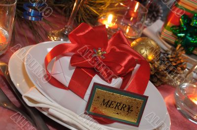 Present at the festive table for Christmas