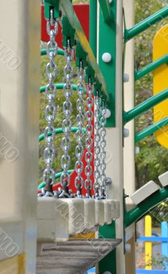 Suspension bridge on the chains