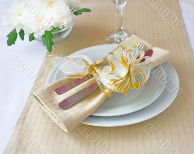  Napkin with bow