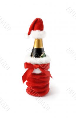 A bottle of champagne