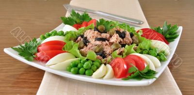 Tuna Salad and vegetables
