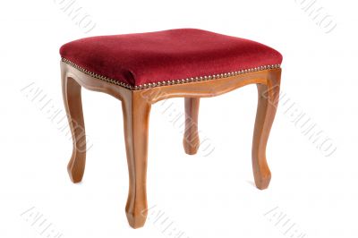 stool in velvet