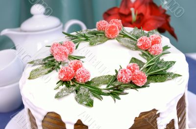 A piece of Christmas cake