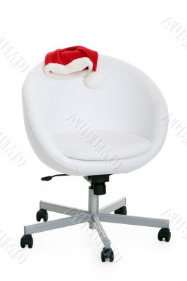 light chair and Santa`s hat 