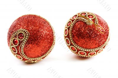 red Christmas balls