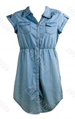 blue denim dress