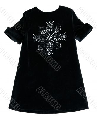 black baby dress with sequins