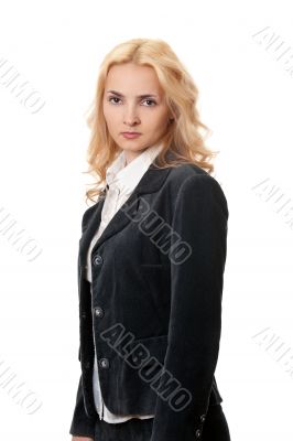 Business blonde woman
