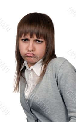 angry young and beautiful girl