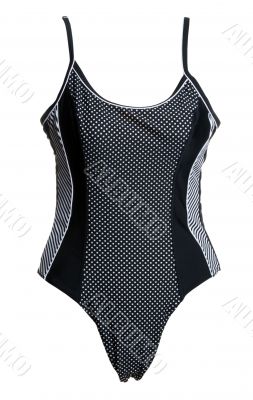 black closed swimsuit