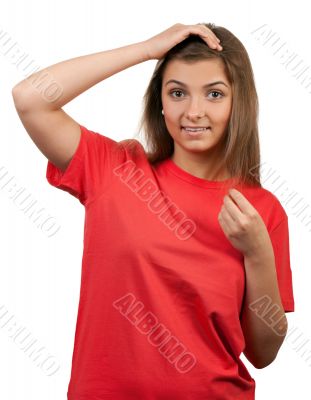 portrait of the brunette