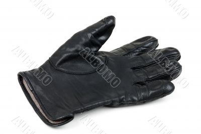one leather glove
