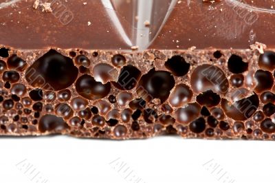 porous dark chocolate