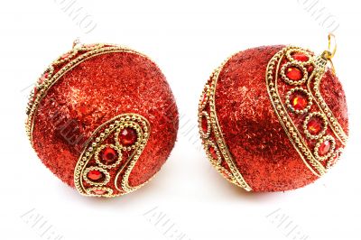 red Christmas balls