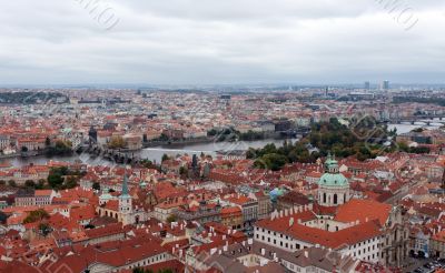 View of Prague from the top