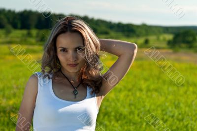 portrait of a beautiful young girl
