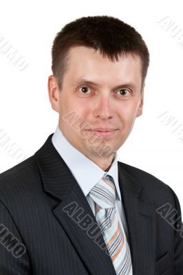 portrait of a young handsome businessman